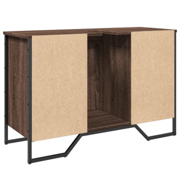 Dulap chiuvetă de baie, stejar maro, 91x35x60 cm lemn prelucrat - Img 5