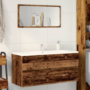 Dulap chiuvetă, lemn vechi, 100x38,5x45 cm, lemn prelucrat - Img 3