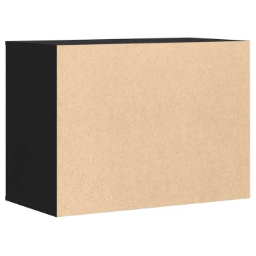 Dulap colț cu sertare negru 80x41x58 cm lemn prelucrat - Img 6