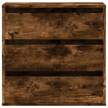 Dulap colț cu sertare stejar fumuriu 60x41x58 cm lemn prelucrat - Img 4