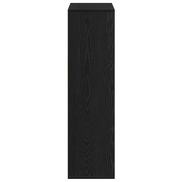 Dulap cu cărți negru 66x31x112 cm lemn prelucrat - Img 8