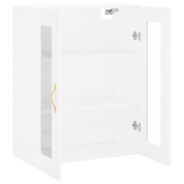 Dulap cu montaj pe perete, alb, 69,5x34x90 cm - Img 5