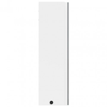 Dulap cu oglindă de baie cu lumină LED, alb, 60x13x52 cm - Img 6