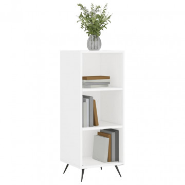 Dulap cu rafturi, alb, 34,5x32,5x90 cm, lemn compozit - Img 3