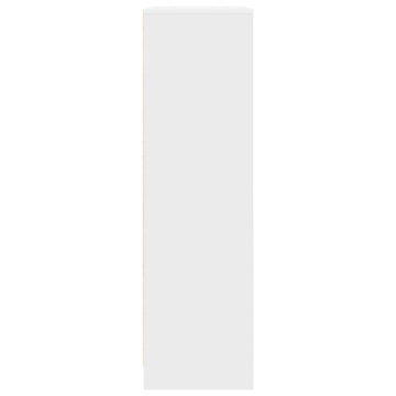 Dulap cu sertar alb 55,5x34x119,5 cm lemn de prelucrare - Img 6