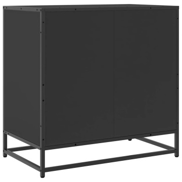 Dulap cu sertare, negru, 70x41x70 cm, lemn compozit - Img 6