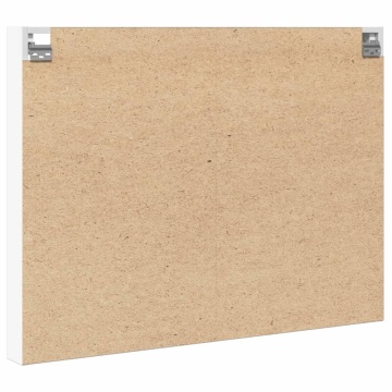 Dulap cu vitrină, alb, 100x8,5x75 cm, lemn prelucrat - Img 5