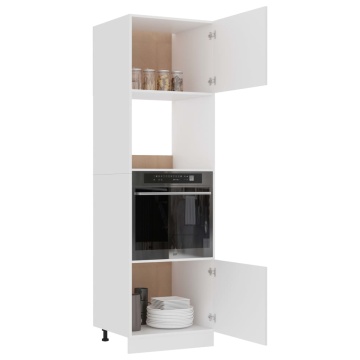 Dulap cuptor microunde “Lyon”, alb, 60 x 57 x 207 cm - Img 4