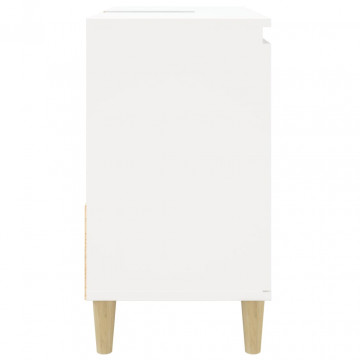 Dulap de baie, alb, 65x33x60 cm, lemn prelucrat - Img 7