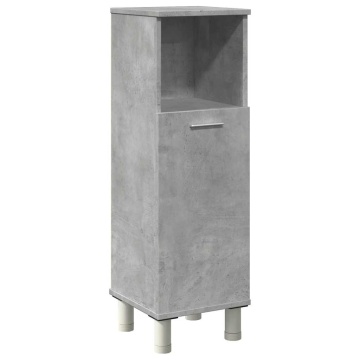 Dulap de baie, gri beton, 30 x 30 x 95 cm, PAL - Img 2