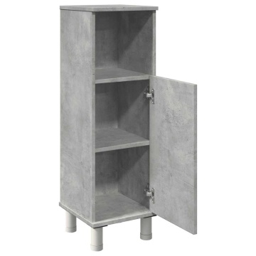 Dulap de baie, gri beton, 30 x 30 x 95 cm, PAL - Img 6