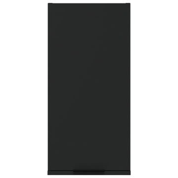 Dulap de baie montat pe perete, negru, 32x20x67 cm - Img 5