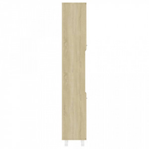 Dulap de baie, stejar Sonoma, 30 x 30 x 179 cm, PAL - Img 7
