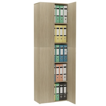 Dulap de birou, stejar sonoma, 60x32x190 cm, lemn prelucrat - Img 4