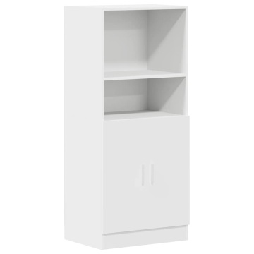 Dulap de bucătărie, alb, 57x41,5x131,5 cm, lemn prelucrat - Img 2