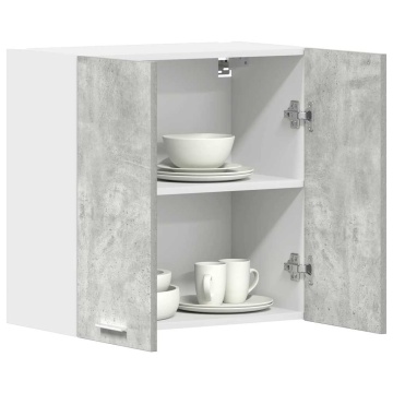 Dulap de bucătărie Gri Beton 60x31x60 cm Lemn de prelucrat - Img 1