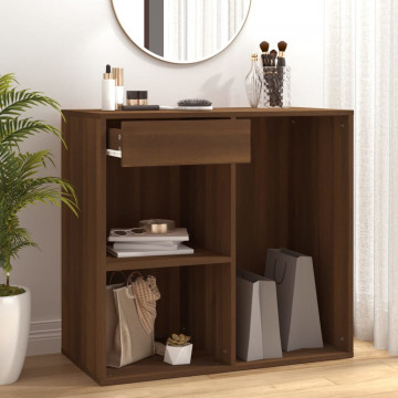 Dulap de cosmetice, stejar maro, 80x40x75 cm, lemn prelucrat - Img 1
