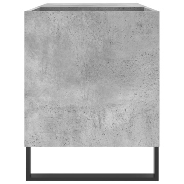 Dulap de discuri, gri beton, 85x38x48 cm, lemn prelucrat - Img 8