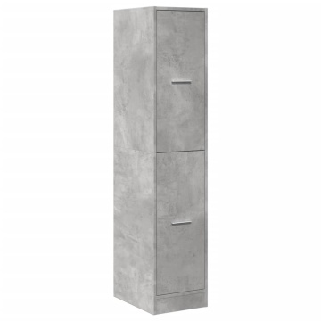 Dulap de farmacie, gri beton, 30x41x144,5 cm, lemn prelucrat - Img 3