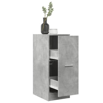 Dulap de farmacie, gri beton, 30x41x77,5 cm, lemn prelucrat - Img 1