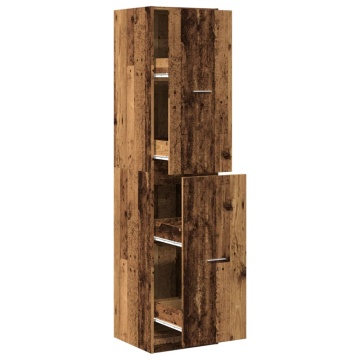Dulap de farmacie, lemn vechi, 40x41x174,5 cm, lemn prelucrat - Img 2