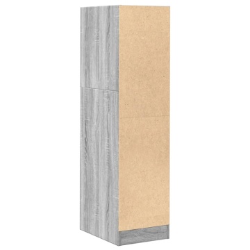 Dulap de farmacie, sonoma gri, 30x41x118 cm, lemn prelucrat - Img 6