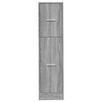 Dulap de farmacie, sonoma gri, 30x41x118 cm, lemn prelucrat - Img 8