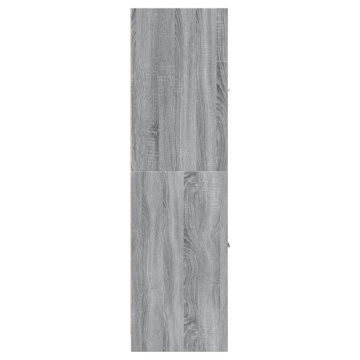 Dulap de farmacie, sonoma gri, 30x41x144,5 cm, lemn prelucrat - Img 5
