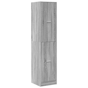 Dulap de farmacie, sonoma gri, 40x41x174,5 cm, lemn prelucrat - Img 3