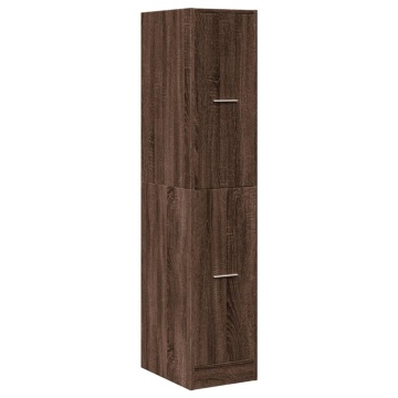 Dulap de farmacie, stejar maro, 30x41x144,5 cm, lemn prelucrat - Img 3