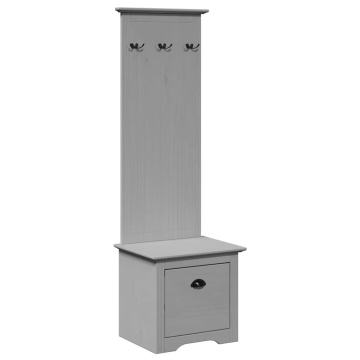 Dulap de hol cu cârlige „BODO” gri 50x40x157 cm - Img 2