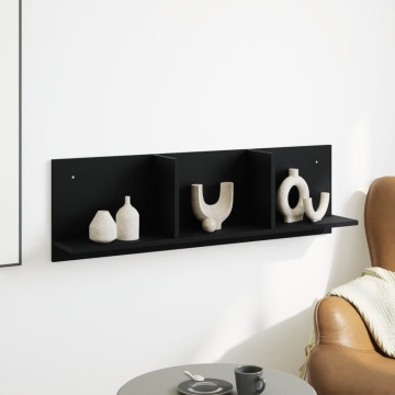 Dulap de perete, 100x16,5x30 cm, negru, lemn prelucrat - Img 3