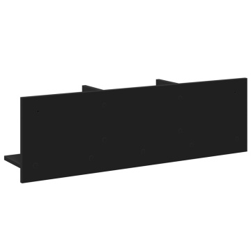 Dulap de perete, 100x16,5x30 cm, negru, lemn prelucrat - Img 5
