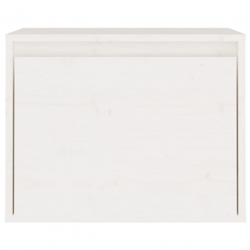 Dulap de perete, alb, 45x30x35 cm, lemn masiv de pin - Img 8