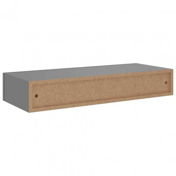 Dulap de perete cu sertar, gri, 60x23,5x10 cm, MDF - Img 6
