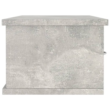 Dulap de perete cu sertare, gri beton, 88x26x18,5 cm - Img 7
