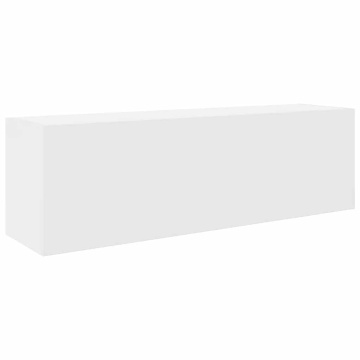 Dulap de perete de baie, alb, 100x25x30 cm, lemn prelucrat - Img 2