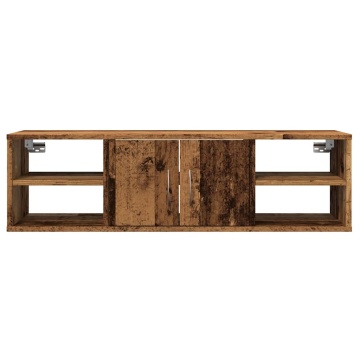 Dulap de perete, lemn învechit, 101x30x29 cm, lemn prelucrat - Img 4