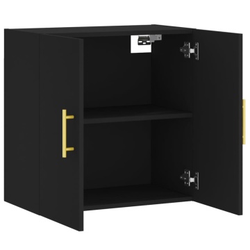 Dulap de perete, negru, 60x31x60 cm, lemn compozit - Img 5
