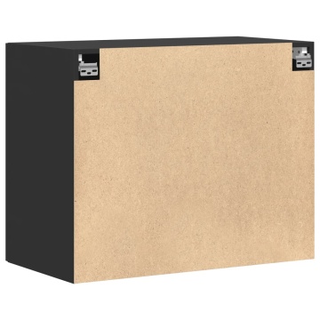 Dulap de perete, negru, 80x42,5x64 cm, lemn compozit - Img 5