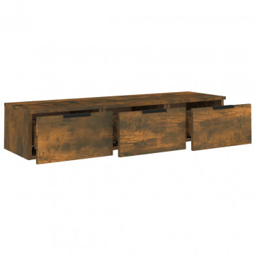 Dulap de perete, stejar fumuriu, 102x30x20 cm, lemn compozit - Img 5