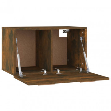 Dulap de perete, stejar fumuriu, 60x36,5x35 cm, lemn compozit - Img 6