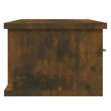 Dulap de perete stejar fumuriu 88x26x18,5 cm lemn prelucrat - Img 5