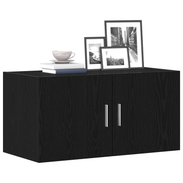 Dulap de perete Stejar negru 80x39x40 cm Lemn prelucrat - Img 4