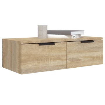 Dulap de perete, stejar sonoma, 68x30x20 cm, lemn compozit - Img 4