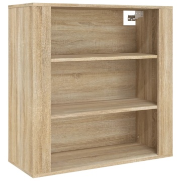 Dulap de perete, stejar sonoma, 80x33x80 cm, lemn prelucrat - Img 2