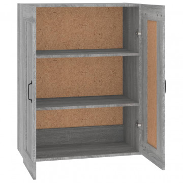 Dulap de perete suspendat, gri sonoma, 69,5x32,5x90 cm - Img 6