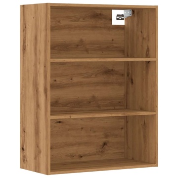 Dulap de perete suspendat, Stejar artizanal, 69,5x32,5x90 cm - Img 2