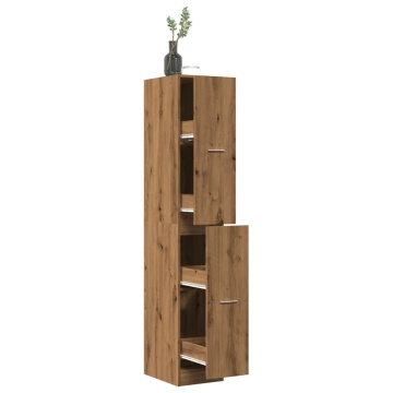Dulap farmacie, stejar artizanal, 30x41x174,5cm, lemn prelucrat - Img 1