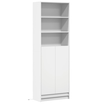 Dulap înalt cu LED alb 69x32,5x200 cm lemn prelucrat - Img 3